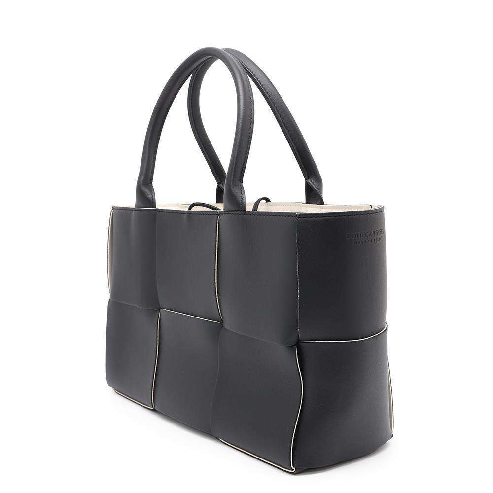 Bottega Veneta White Bag Black The Arco Tote